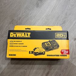 Dewalt 20V 6ah battery and 6 amp charger kit