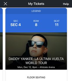 Daddy Yankee Floor Seat Thumbnail