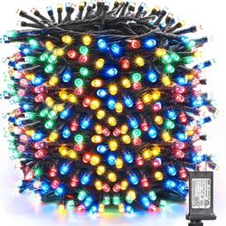 NEW Christmas Strings Lights Outdoor Indoor 328ft 1000 LED Timer Waterproof 8 Modes Twinkle Light Tree Home Garden Yard Xmas Decor Multicolor