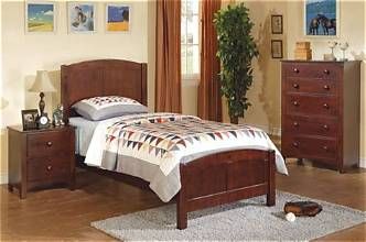 Twin size white/black/ brown beds with Orthopedic Mattress Included