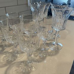 Tall Fine China Glasses 10 Piece 