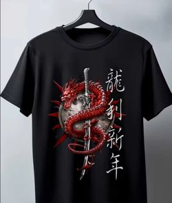 Women's T-shirt with a dragon