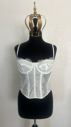 Large white corset top