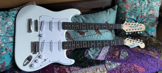 Brand new double neck electric guitar