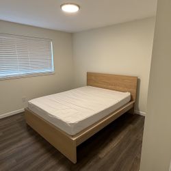 Queen Ikea Malm Bed Frame + Mattress