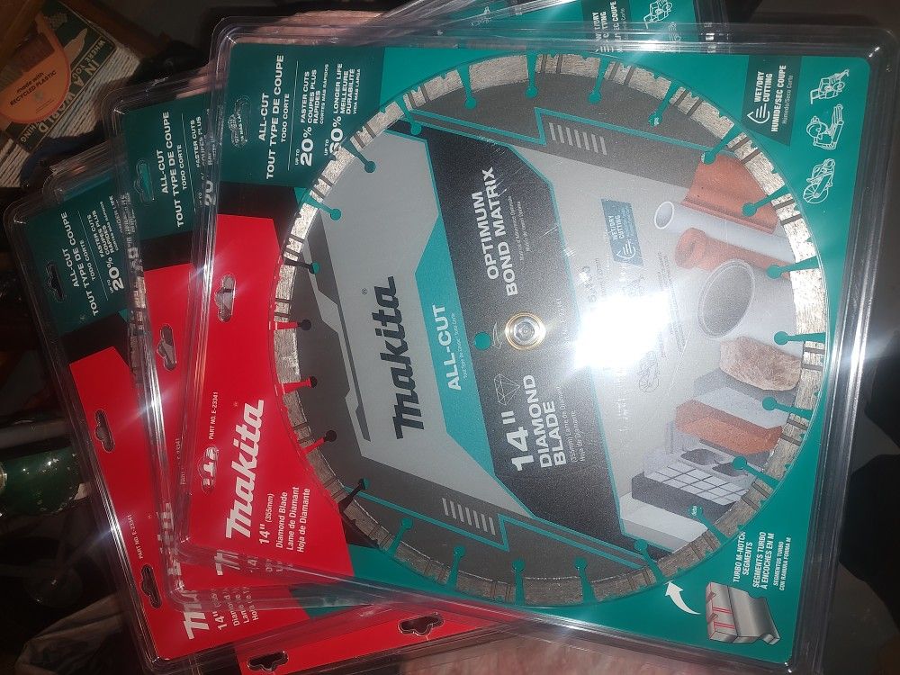 Makita 14"..Diamond Blades Concrete Masonry 