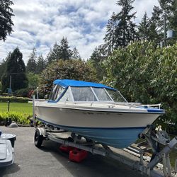 1983 Olympic Boat. Rebuilt trailer