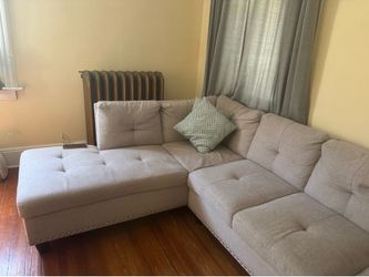 Couch with table