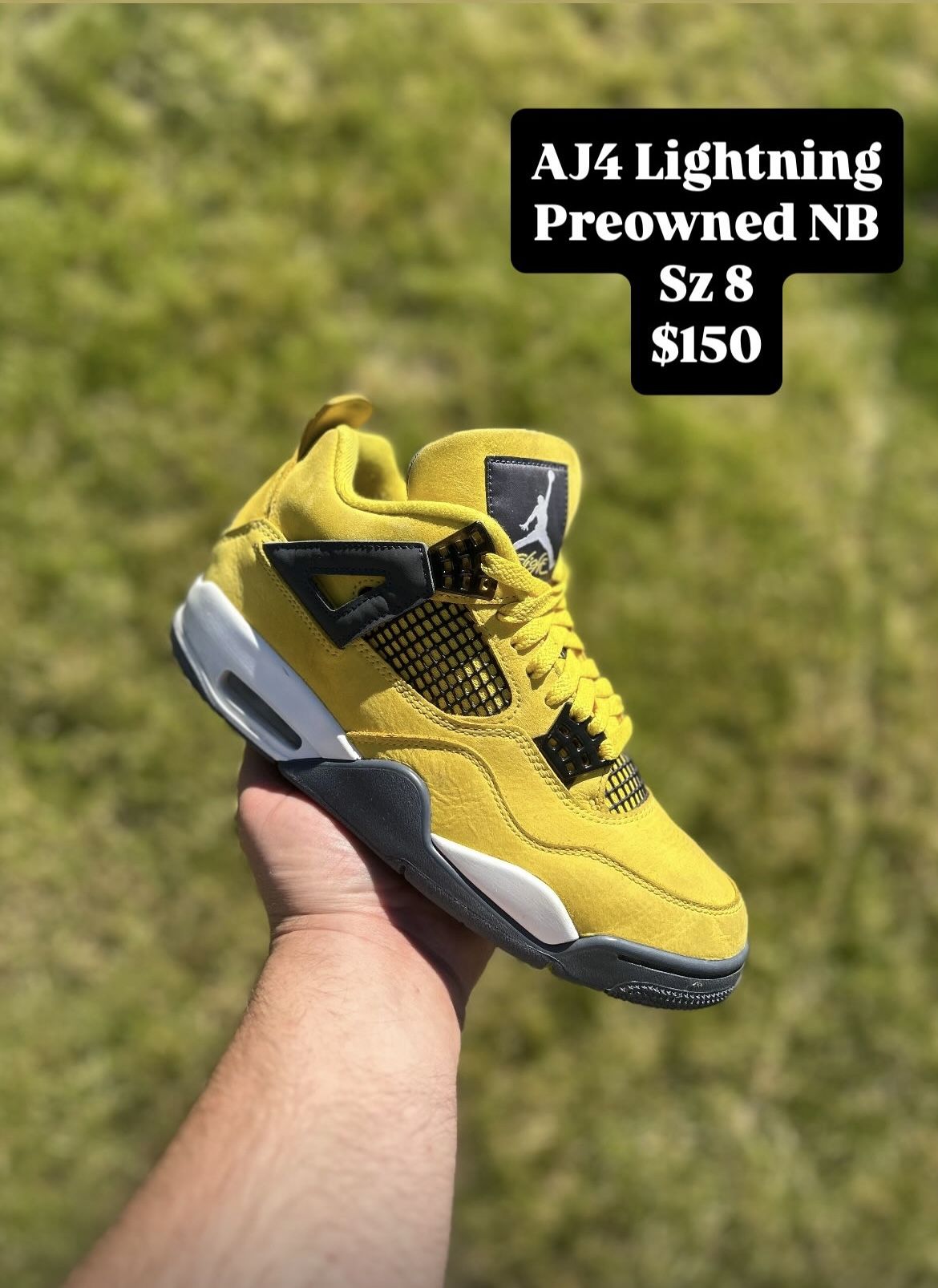 Jordan 4 Lightning Size 8