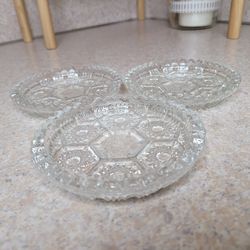 Vintage 1960s Stackable Coasters/Ashtray Set of 3
