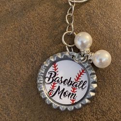 Baseball Mom Keychain