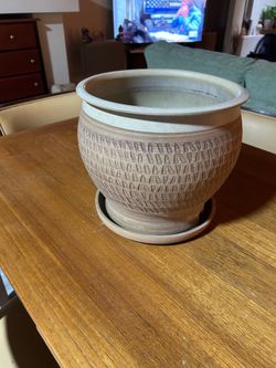 Large Unglazed Ceramic Indoor Pot