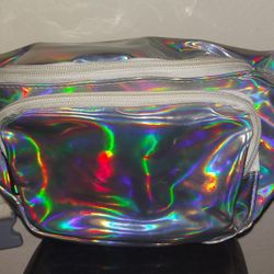 Dickies Holographic Fanny Pack, Silver 
