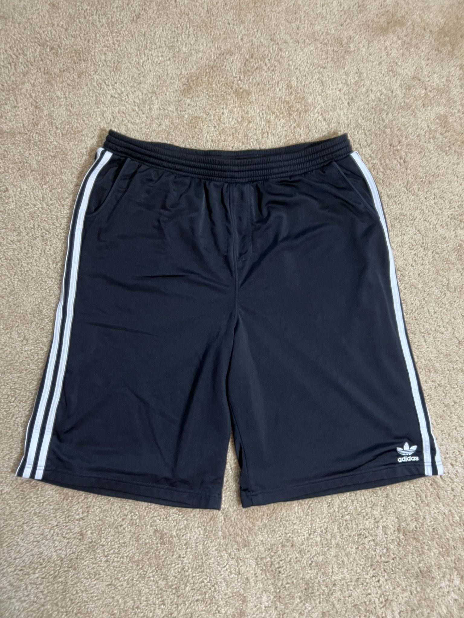 ADIDAS / Ol’ Skool OG Original Athletic Shorts w/ Pockets / Basketball Casual Breakdancing / Men’s XX-Large XXL 2XL / Excellent Condition!! / Black