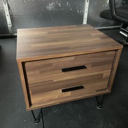 Mid-century Modern Two Drawer Nightstand