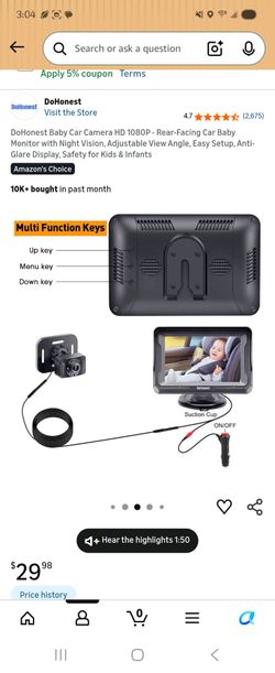 Camera car monitor