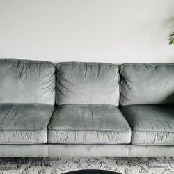 3 Seater Velvet Couch 