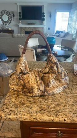 Leather Snake Print Purse-Reduced