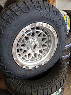 17x9 xm rims 6 lug 6x139 6x5.5 on new tires 265 70 17