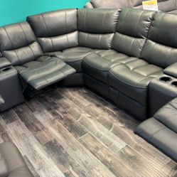 Madrid Gray Recliner Sectional $1499