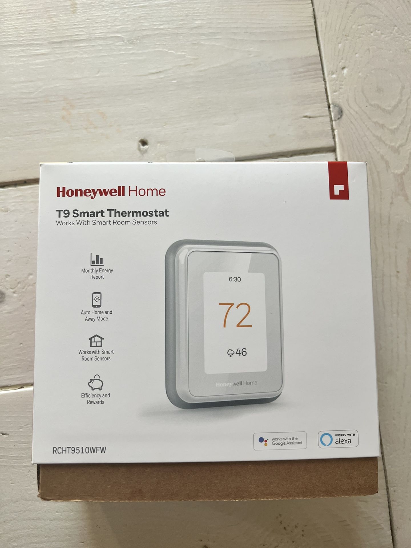 Honeywell RCHT9510WFW Home T9 Smart Thermostat - White