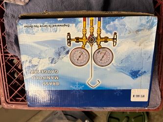 NPTC-560G brass manifold gauge set