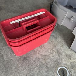 Craftsman Portable Toolbox with Built-In Power Strip & Removable Tray