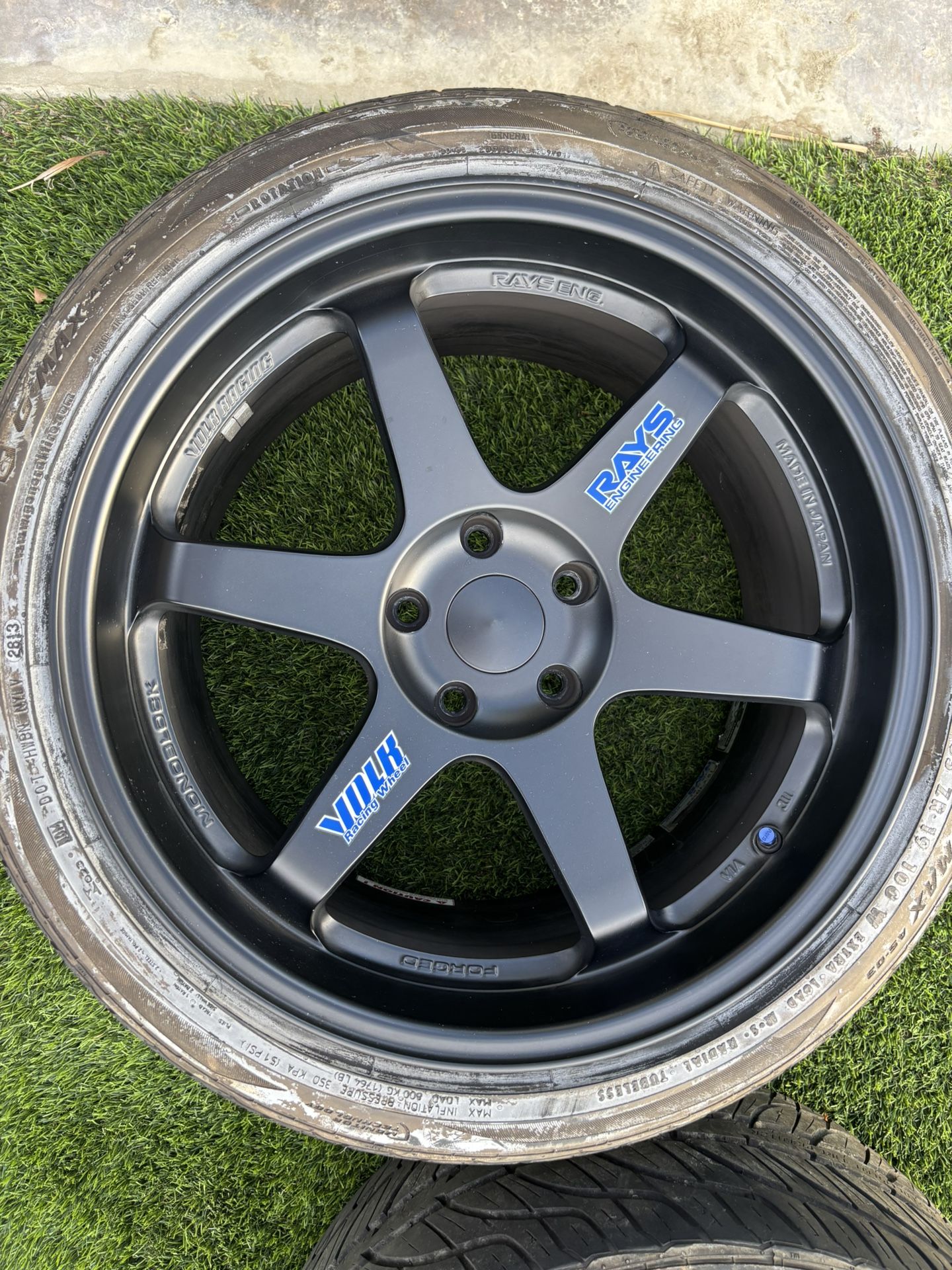 Volk TE37 19” Matte Black