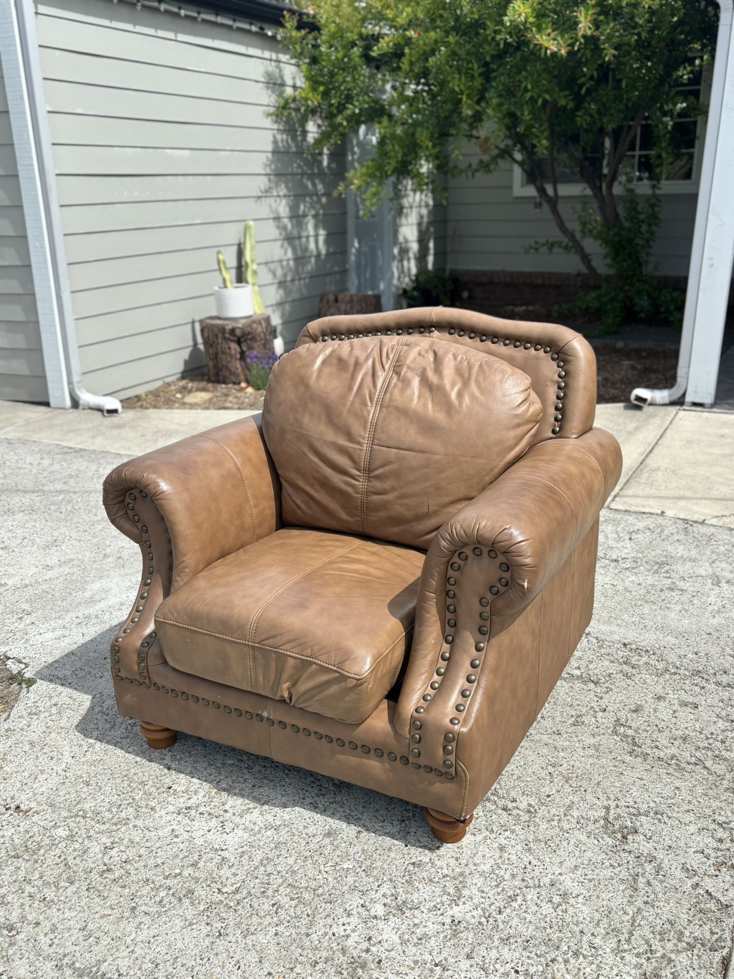 Free Leather Arm Chair