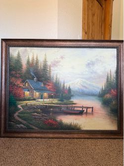 Framed painting