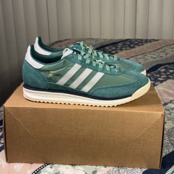 Adidas SL 72 RS Retro Sneakers – Men’s US 9.5 – Green/White – Brand New 