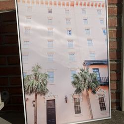 Pink Hotel Canvas Well Art