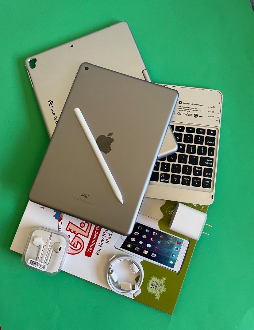 Apple IPad 6th Generation (9.7” Retina / Touch ID / IOS 17) 32GB with keyboard, pen & Accessories (128gb $199),All Products : American Fashion Style Bags On Sale