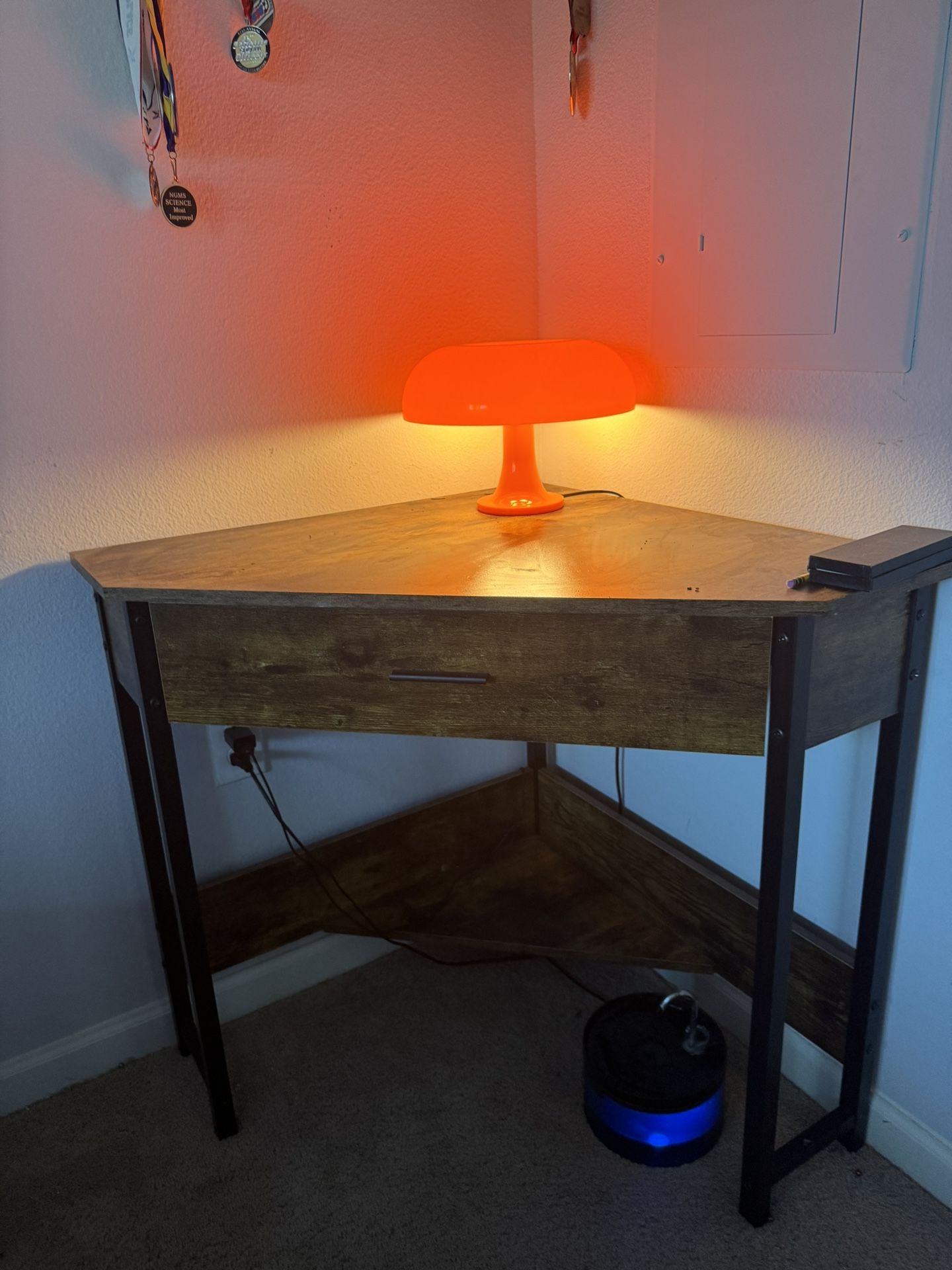 Wooden Corner Desk 