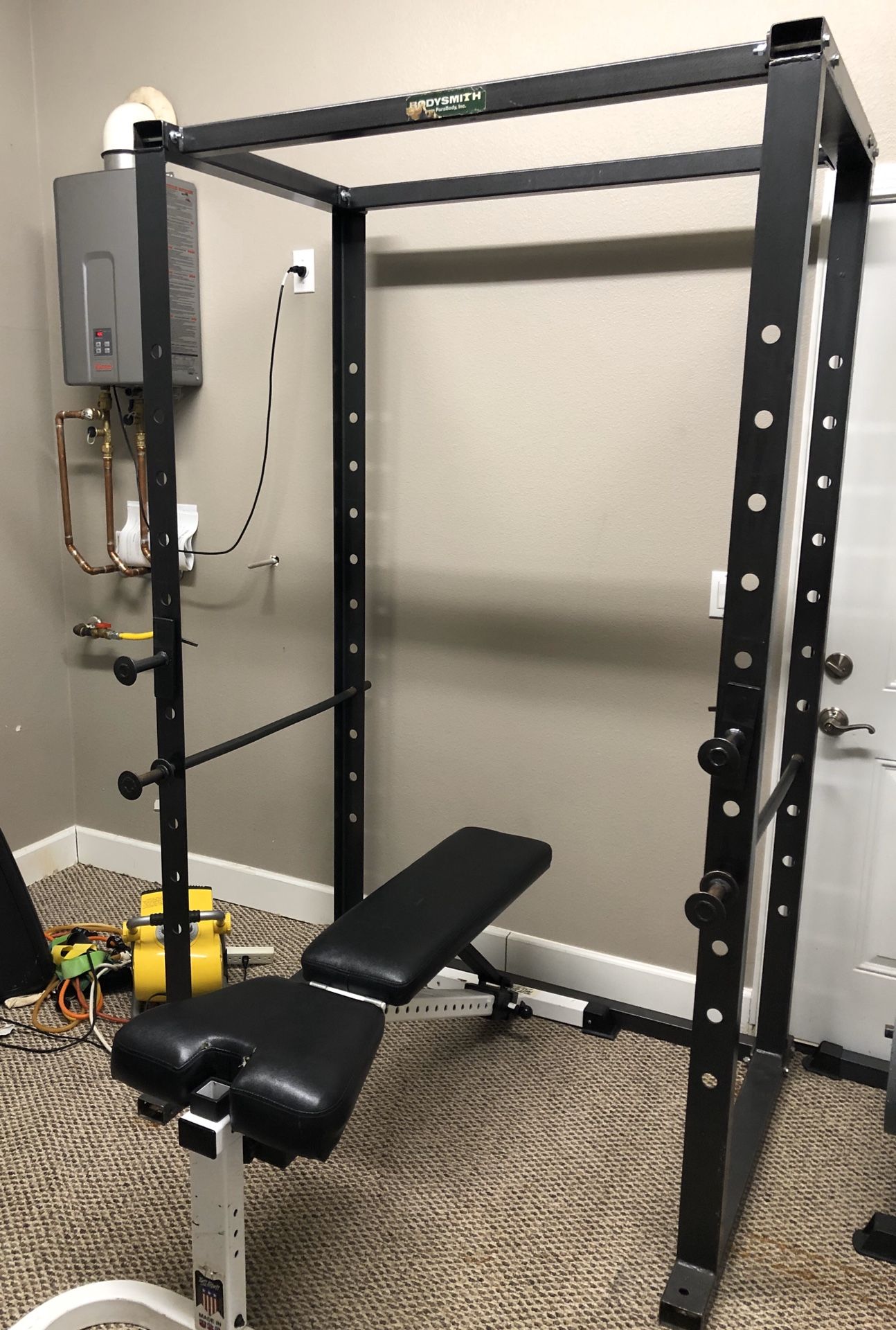 Power rack and bench