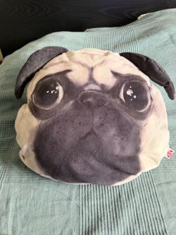 Pug Face Novelty Throw Pillow