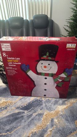 Home Accents Holiday 8ft LED Collapsible Snowman