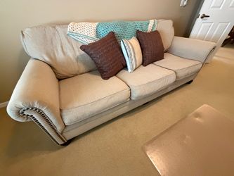 Baer’s Beige Fabric Sofa