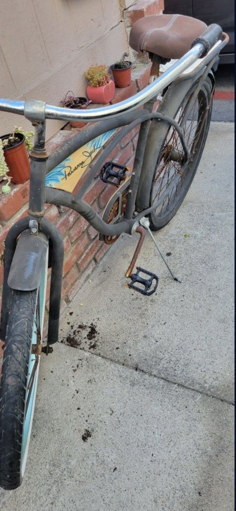 Beach Cruiser Bike And Rack