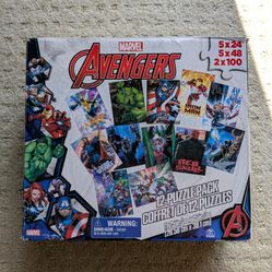 Marvel Avengers 12 Different Jigsaw Puzzle Pack