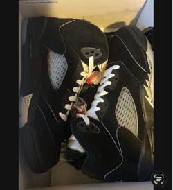 Jordan metallic 5s youth size 7