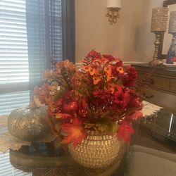 Fall Decor Handmade NEW Flower Arrangement
