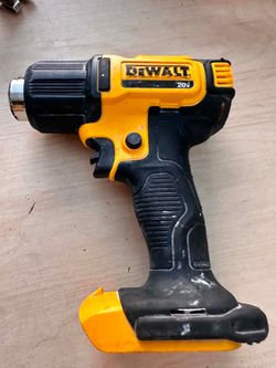 DEWALT 20V MAX Heat Gun, Cordless, Up to 990 Degrees, 42 Minutes of Run Time, LED Light, Heatgun with Flat and Hook Nozzle Attachments,Tool Only