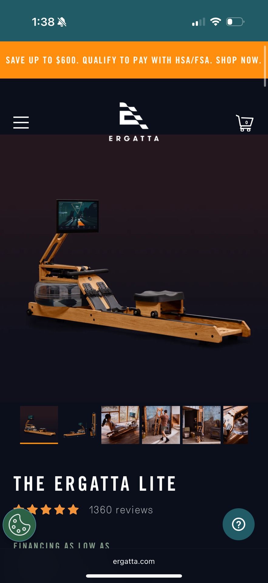 Rower Ergatta lite