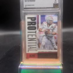 CJ Stroud Pro Tential Red Rookie Graded