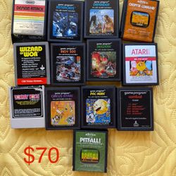 Atari 2600 Game Card Batch