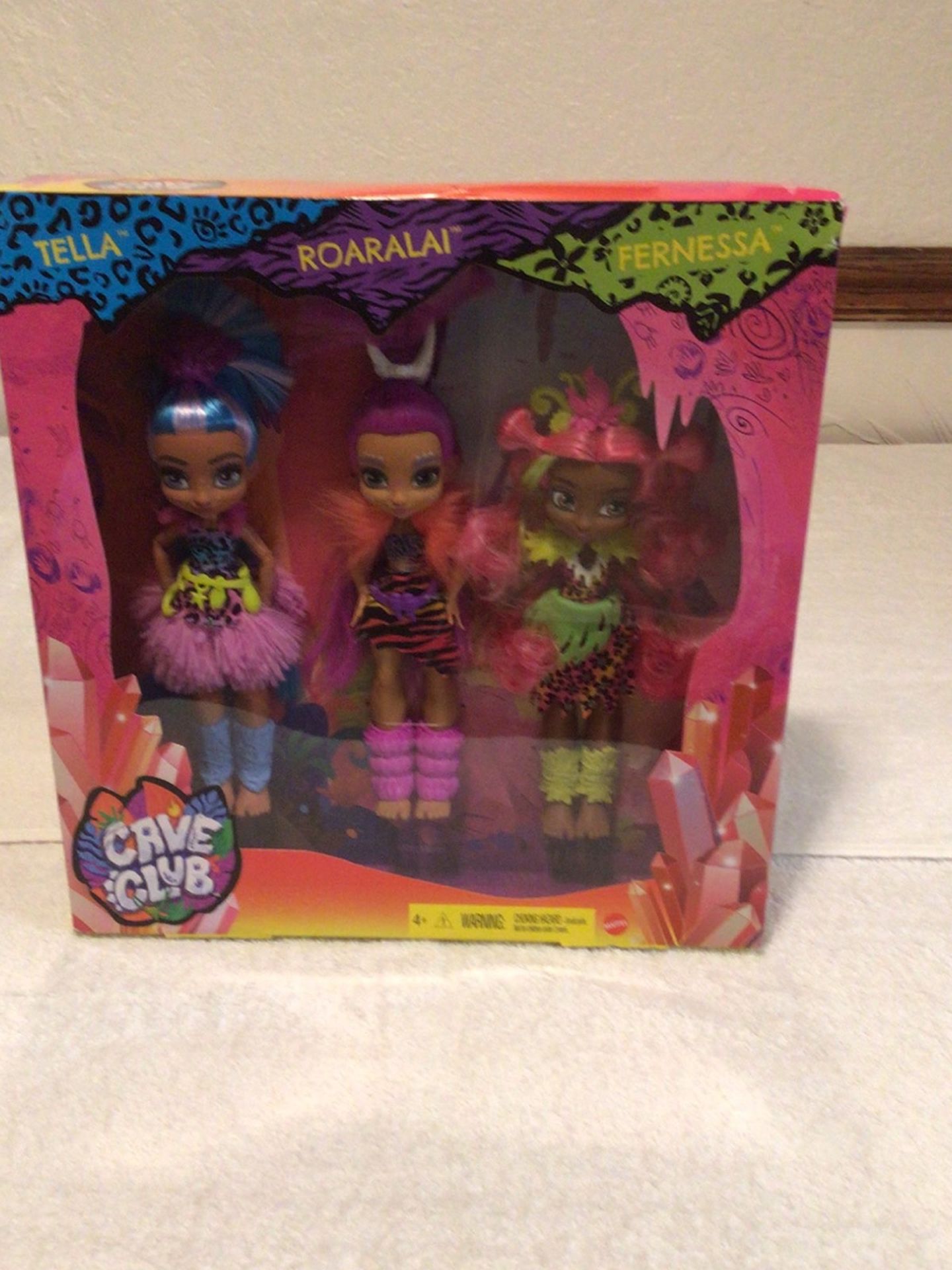 Cave Club Set 3 Dolls Brand New In Box