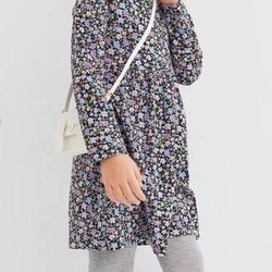H&M Girls Floral Print Cotton Jersey Dress- Girls 8/10