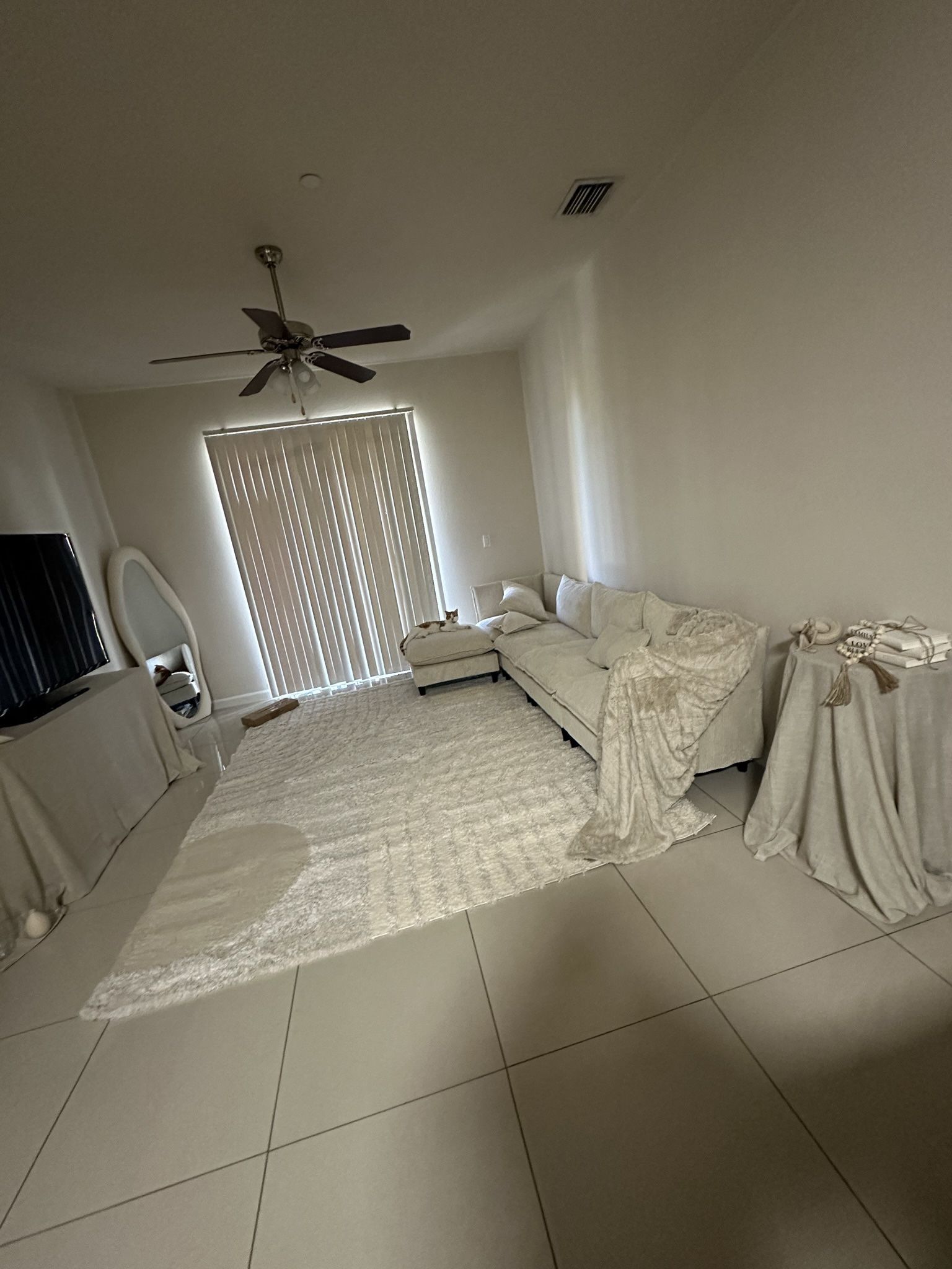 Couch, Ottom & Mirror