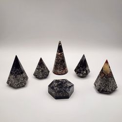 Orgonite Home Protection Set – 6 Piece EMF Shield and Energy Balancer | Crystal and Metal Mix for Full House Energy Grid


This handcrafted 6-piece Or
